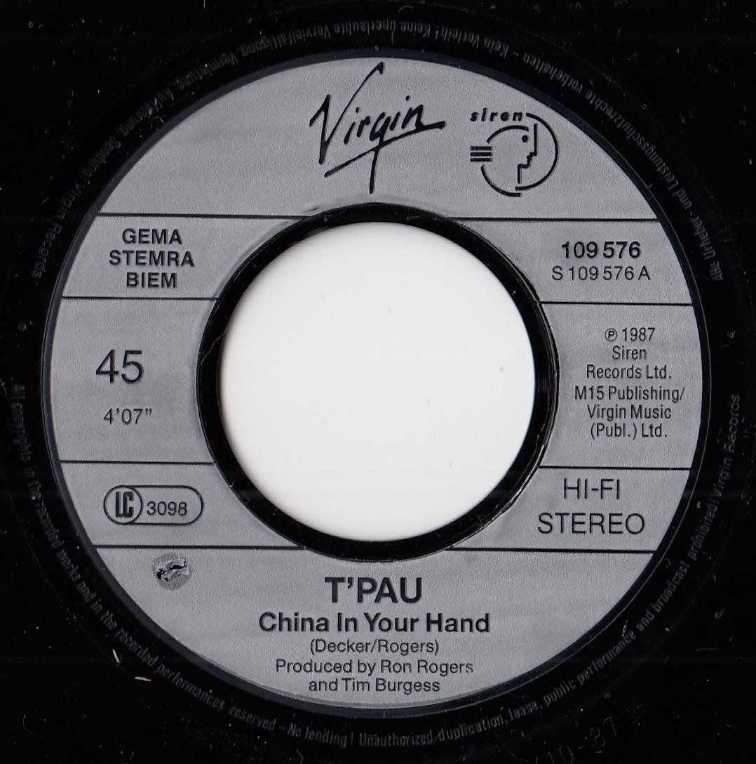 Dischi in vinile: T'Pau Single von 1987 – Usato da Volketswil venduto da Abcrecords 2