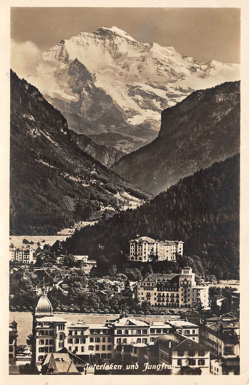 Cartoline postali: 2x Interlaken – Usato da Ottikon b.Kemptth. venduto da Neptun1974 2