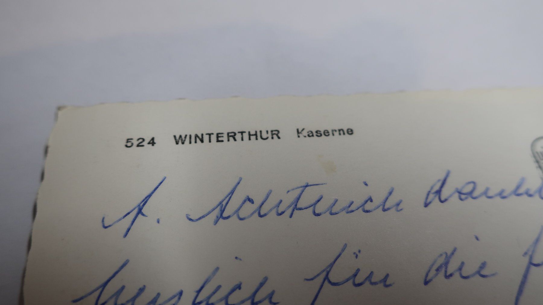 Cartoline postali: Winterthur Kaserne  1962 – Usato da Cormoret venduto da Pascalll2001 6