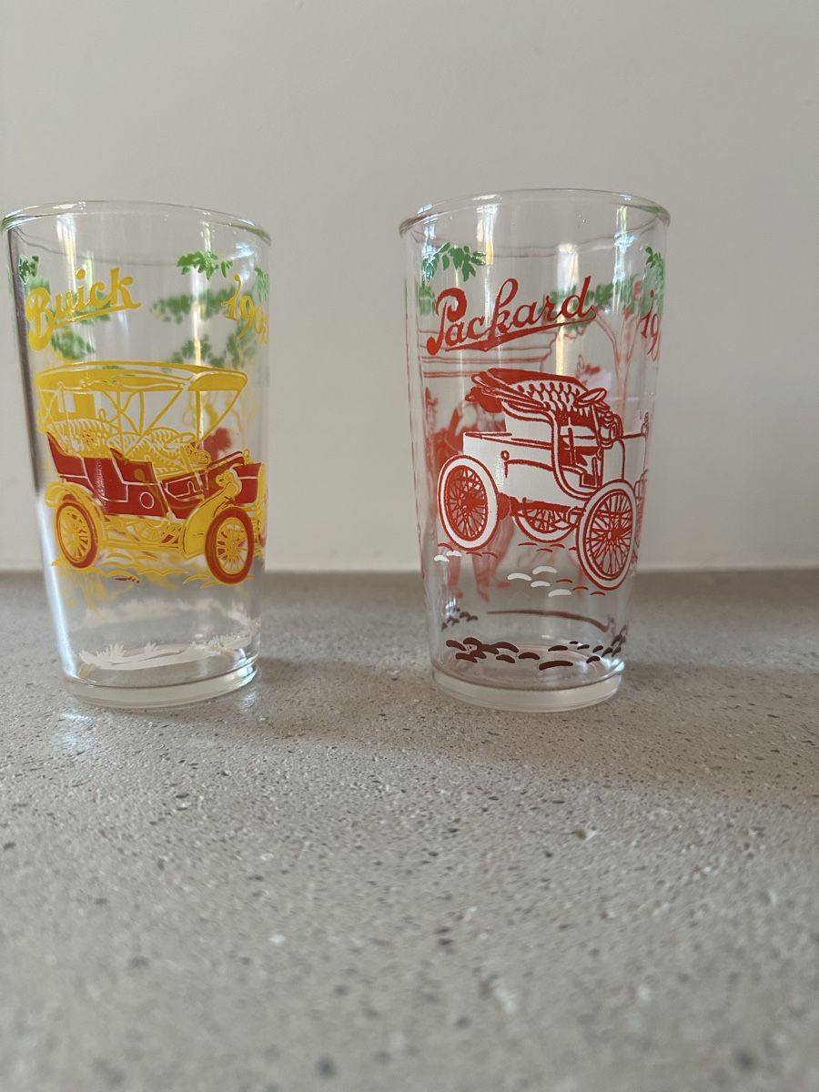 Bicchieri: Vintage drinking glasses - Packard & Buick – Usato da Russin venduto da max_xwv2 1