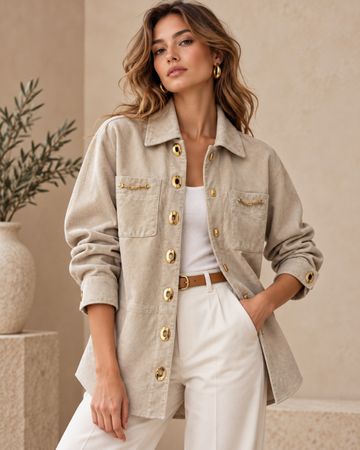 Apart Lederjacke Wildleder beige Grösse 36 guter Zustand