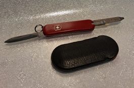 Taschenmesser Sackmesser Victorinox rot klein mit Etui
