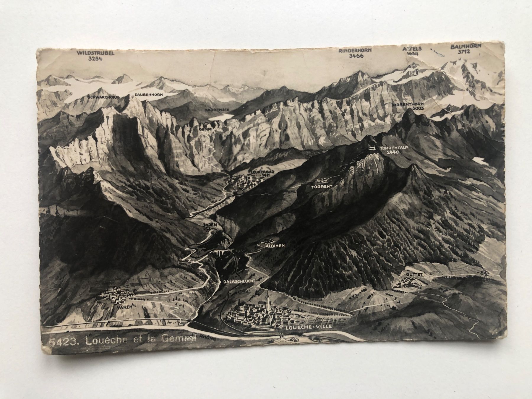 Cartoline postali: Louèche et la Gemmi – Usato da Neuchâtel venduto da Atahuallpa
