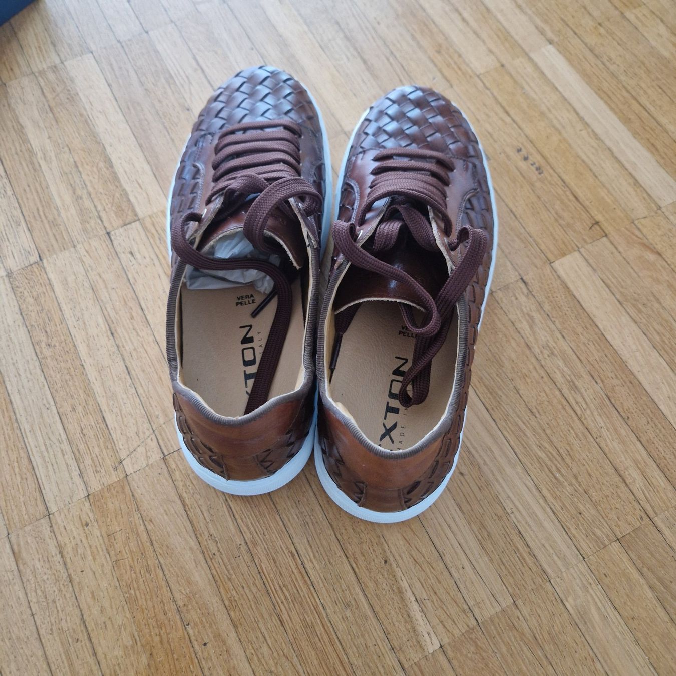 Scarpe da uomo: Sneaker Braun Leder von Exton – Nuovo e nell'imballaggio originale da Luzern venduto da real014 1