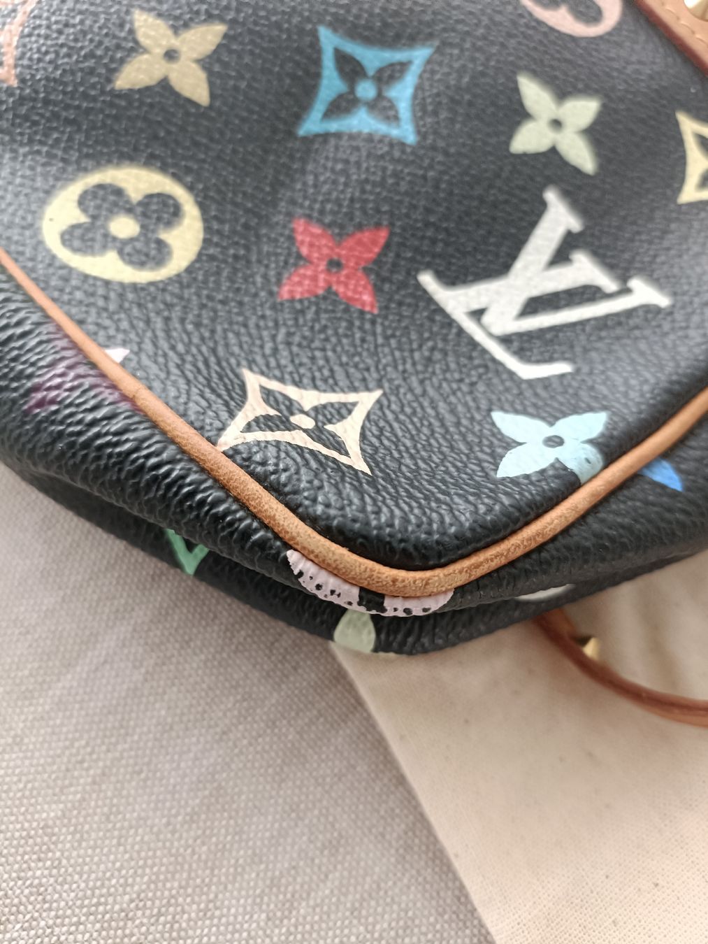 Louis Vuitton Borse da donna: Louis Vuitton Multicolor Pochette Noir Vintage – Usato da Chur venduto da 2HandSoul 6
