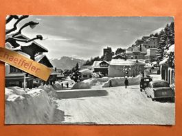 Leysin. Centre. verschneit, 1973