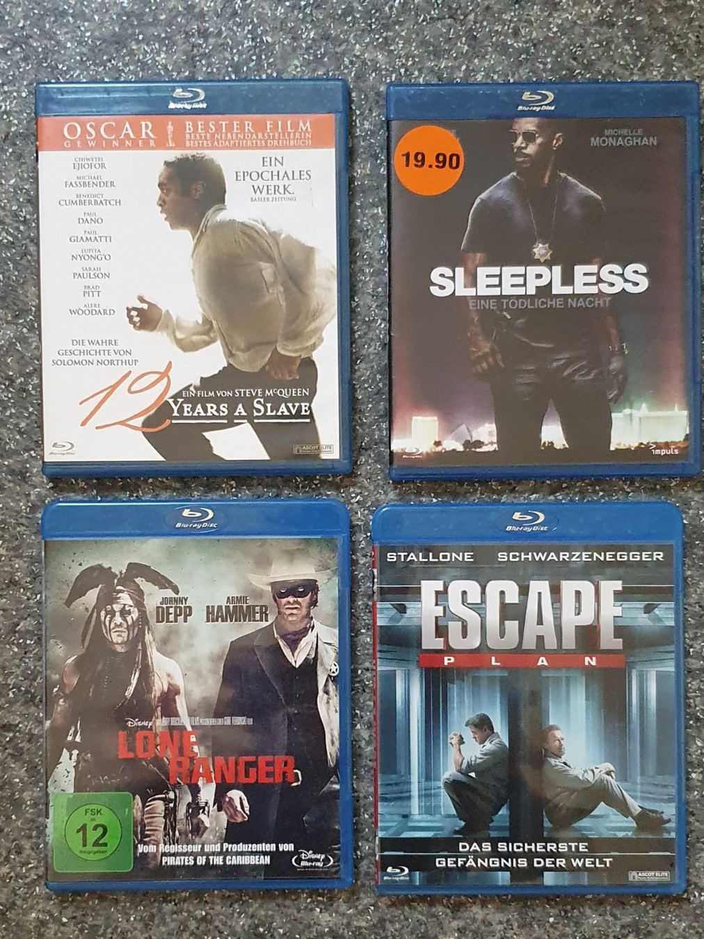 Tous les DVDs: Blu-ray 12 Years a Slave, Sleepless, Lone Ranger, EscapePlan – D'occasion à Biel/Bienne par IT_KinG