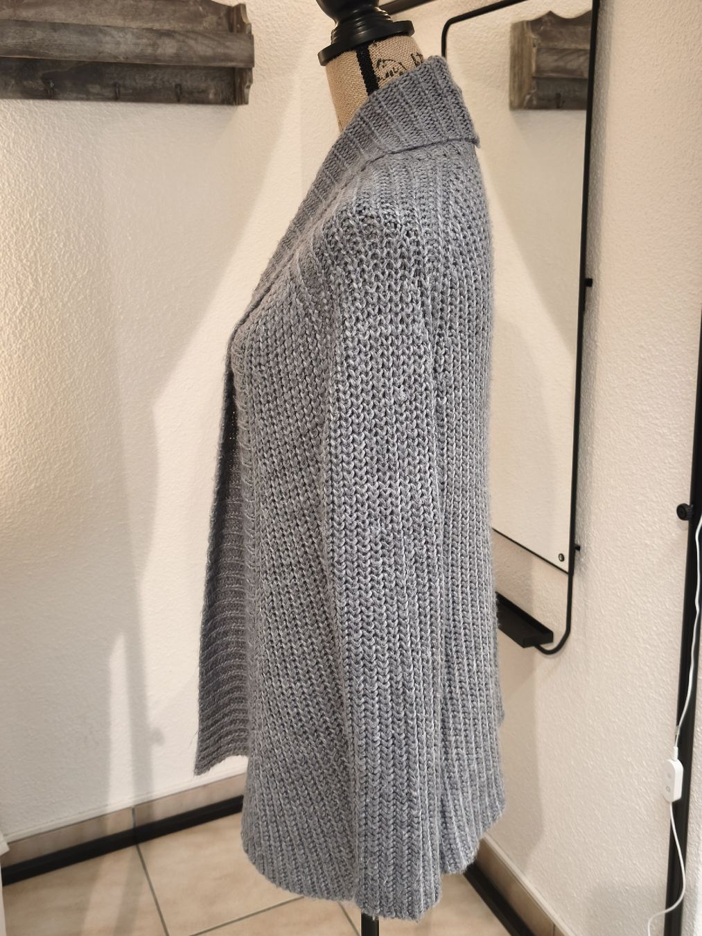 Jacken: Strickjacke Basic by Chicoree grau Grösse XS/S – Neu (gemäss Beschreibung) aus Emmetten von SecondhandSiska 1