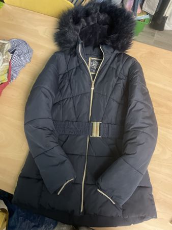 C&A Winterjacke/Mantel Gr. 152, neuwertig, dunkelblau