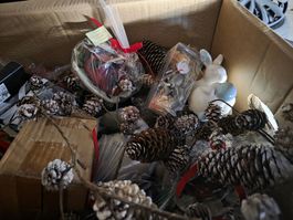 Deko-Sortiment Kerzen Figuren Holz-Hasen Neuware gemischt