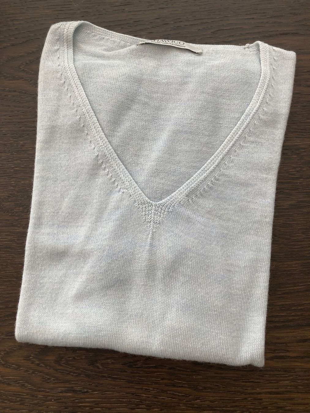 Maglioni & Felpe: HAWICO PULLOVER, GR. S, MERINO/SEIDE/KASCHMIR, HELLBLAU – Usato da Zürich venduto da einefreude