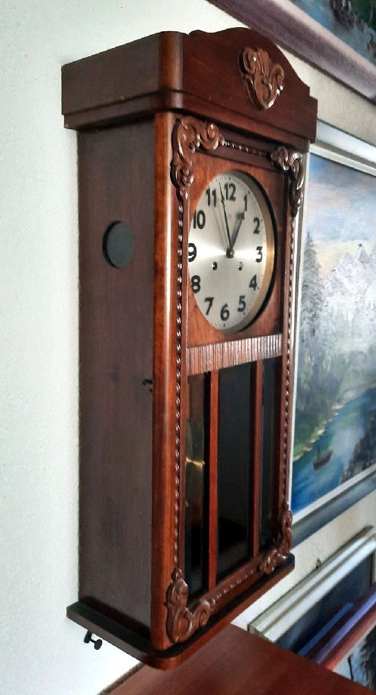Pendules & Horloges murales: Jugendstil Regulator ca. 1925 – D'occasion à Eschenbach par Alicekunst 1