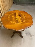 Antiker Beistelltisch, Holztisch mit Intarsien, Vintage!