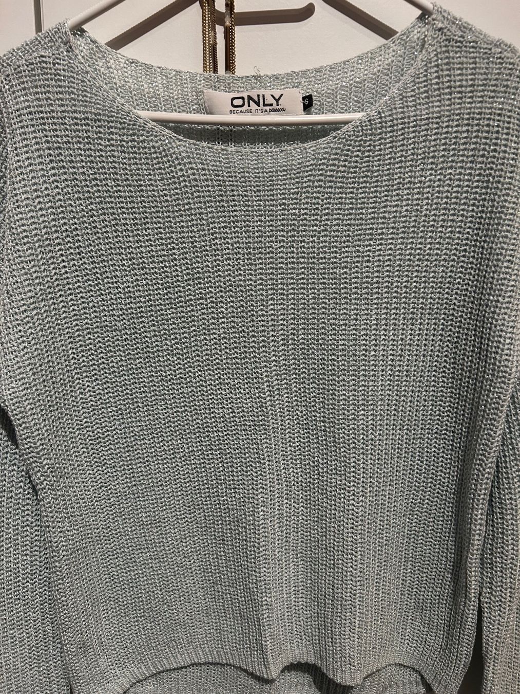 Only Maglioni & Felpe: Nur 10.- Only Pulli gr S Mintblau mit Silberfaden – Usato da Scherz venduto da Mandarine8 3