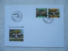 Pro Juventute 2000 1 FDC mit SBK J357 & J358