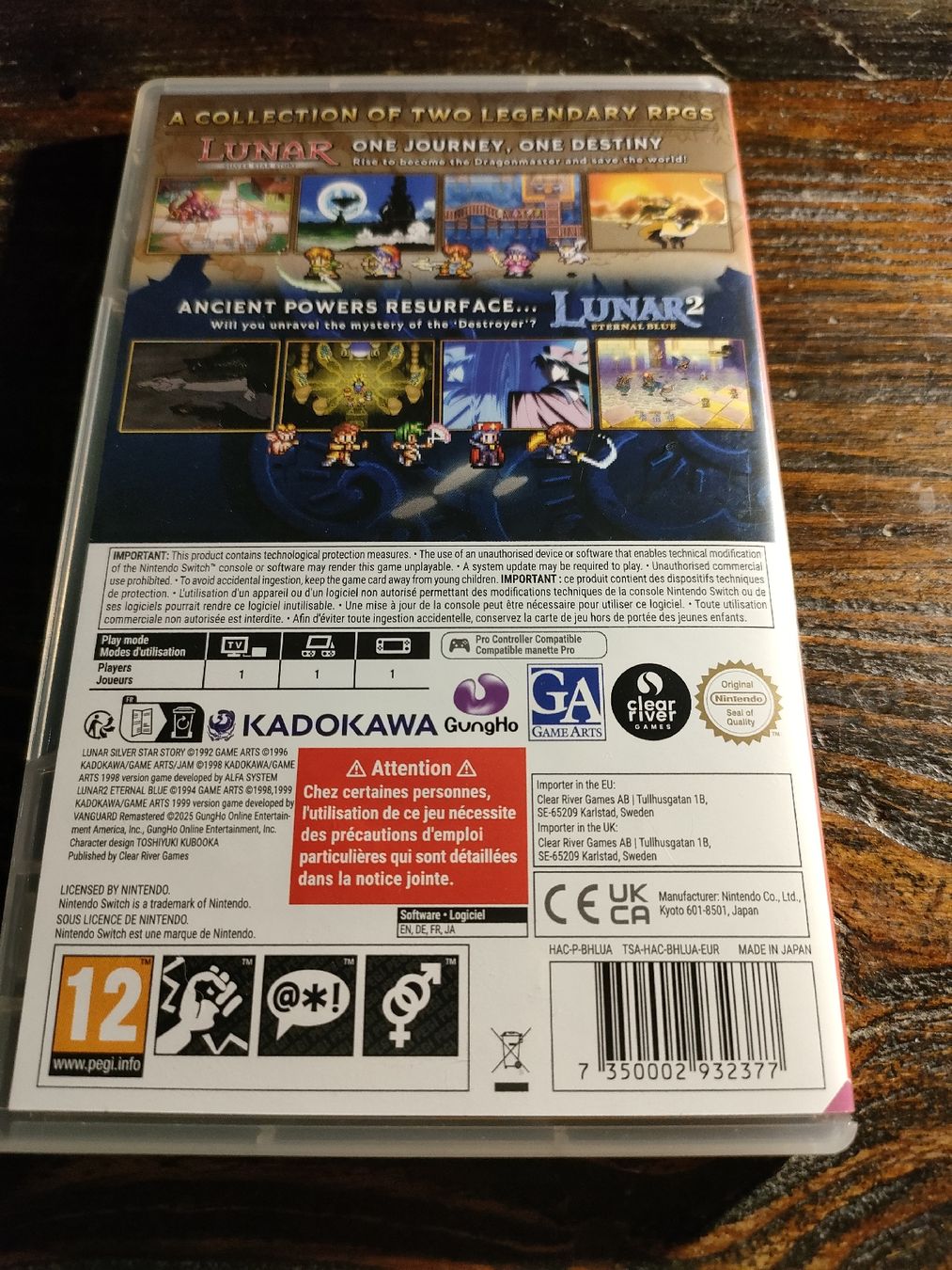 Nintendo Jeux: Lunar Remastered Collection sur Switch – D'occasion à La Chaux-de-Fonds par nwa_w9zt 1