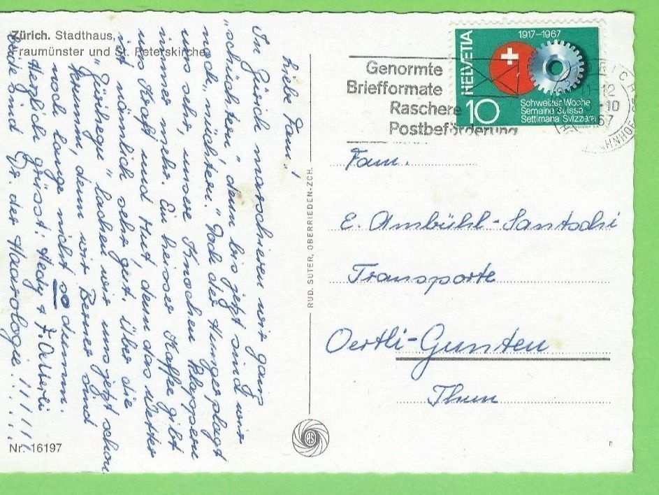 Cartoline postali: Zürich, Stadthaus – Usato da Zürich venduto da t24_de 1