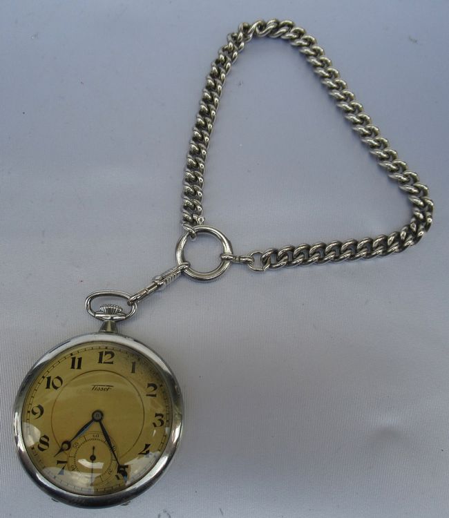 SIBOSUN Taschenuhr, Doppelte Albert-Kette, T-Bar, U Produktbild-Vorschau 11