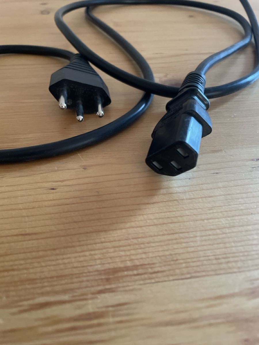 Cavi: Stromkabel, Netzkabel - Top Zustand, Schwarz, Stecker Typ J – Usato da Spreitenbach venduto da Gloxinia 1
