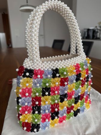 Shrimps Avery Designer Perlen Tasche Multicolor