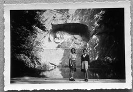Privatfoto 1955 - Luzern, Löwendenkmal