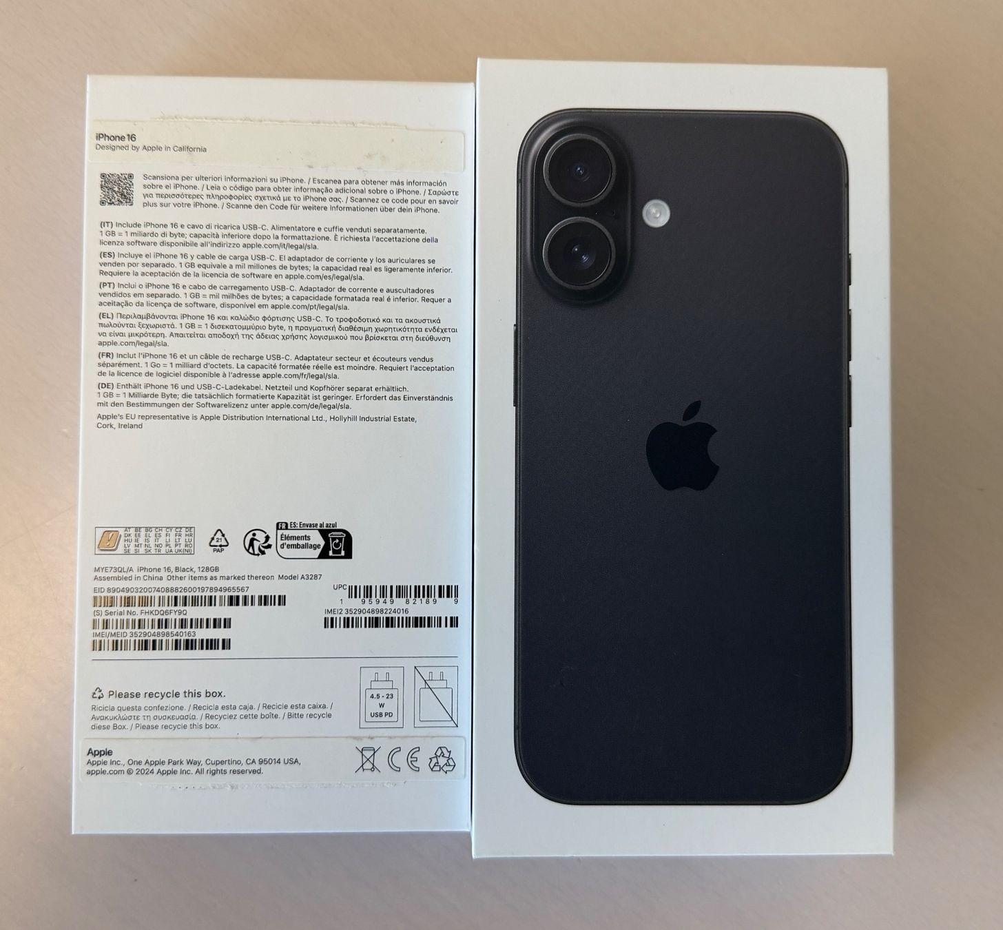 Apple Portables: iPhone 16 128 GB Black – D'occasion à Niederhasli par Hapebe 5