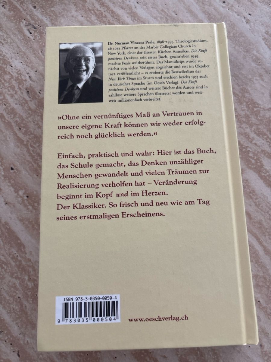 Libri: Die Kraft des positiven Denkens – Nuovo (secondo la descrizione) da Kreuzlingen venduto da MFabiana 3