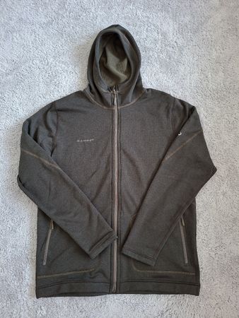 Veste Mammut capuche gris vert fonce 