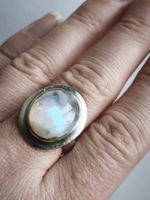 Silberring mit Mondstein 925er Silber Grösse 53