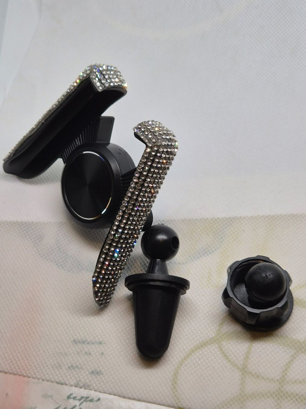 Staffe: Neuer schwarzer Strass-Auto-Smartphone-Halter – Nuovo e nell'imballaggio originale da Losone venduto da bal_gfp6 7