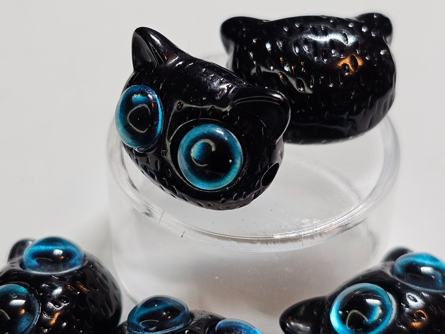 Perle (finte): Zwischen Elemente Eule Olive Kette Basteln Perlen lampwork – Nuovo (secondo la descrizione) da Riedt b. Erlen venduto da Gottestraene