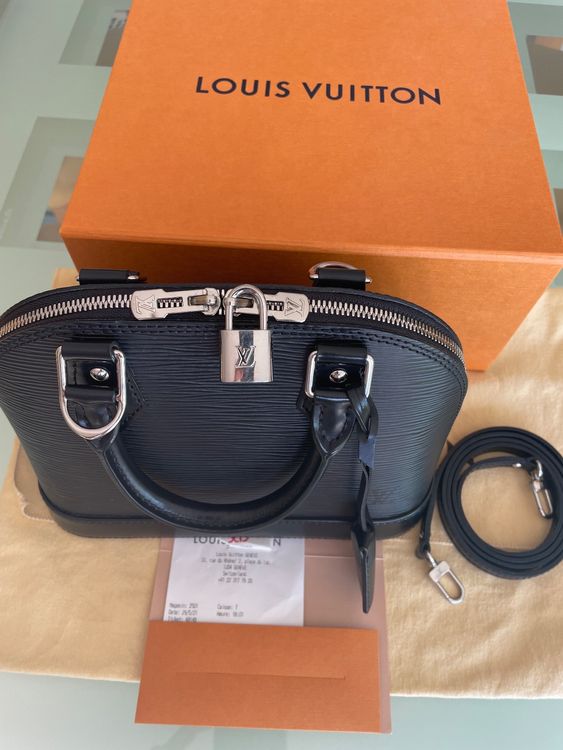 Sac Cuir Noir Neuf Louis Vuitton Alma Bb