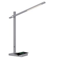 GABELLA LED-Tischlampe grau mit Wireless Charger