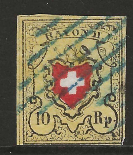 Tutti i francobolli: 1850 : Rayon Nr. 16II – Usato da Gümligen venduto da Geniusbuy