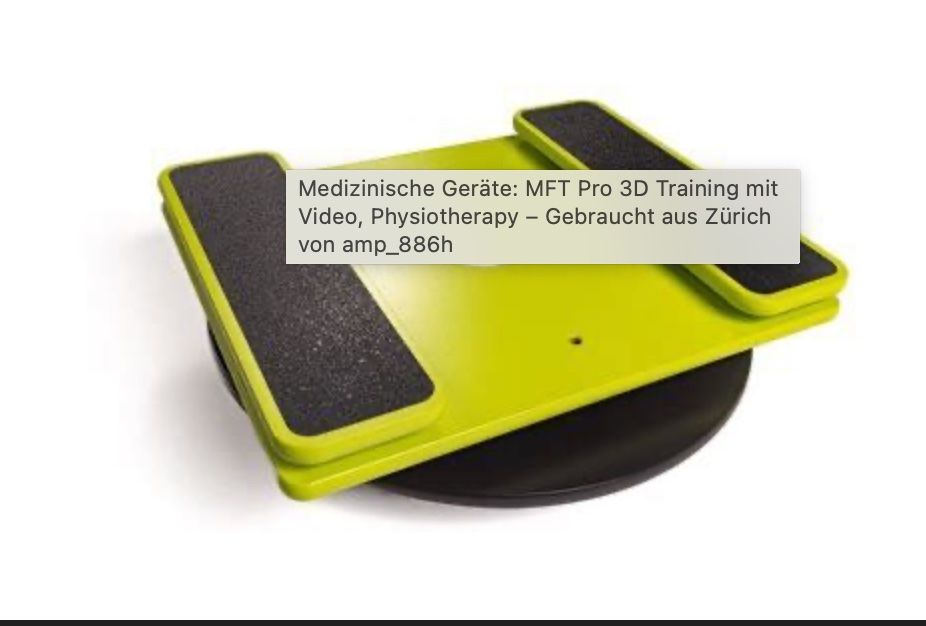 Medizinische Geräte: MFT Pro 3D Training, Physiotherapier – Gebraucht aus Mönchaltorf von Wiesehoeckli