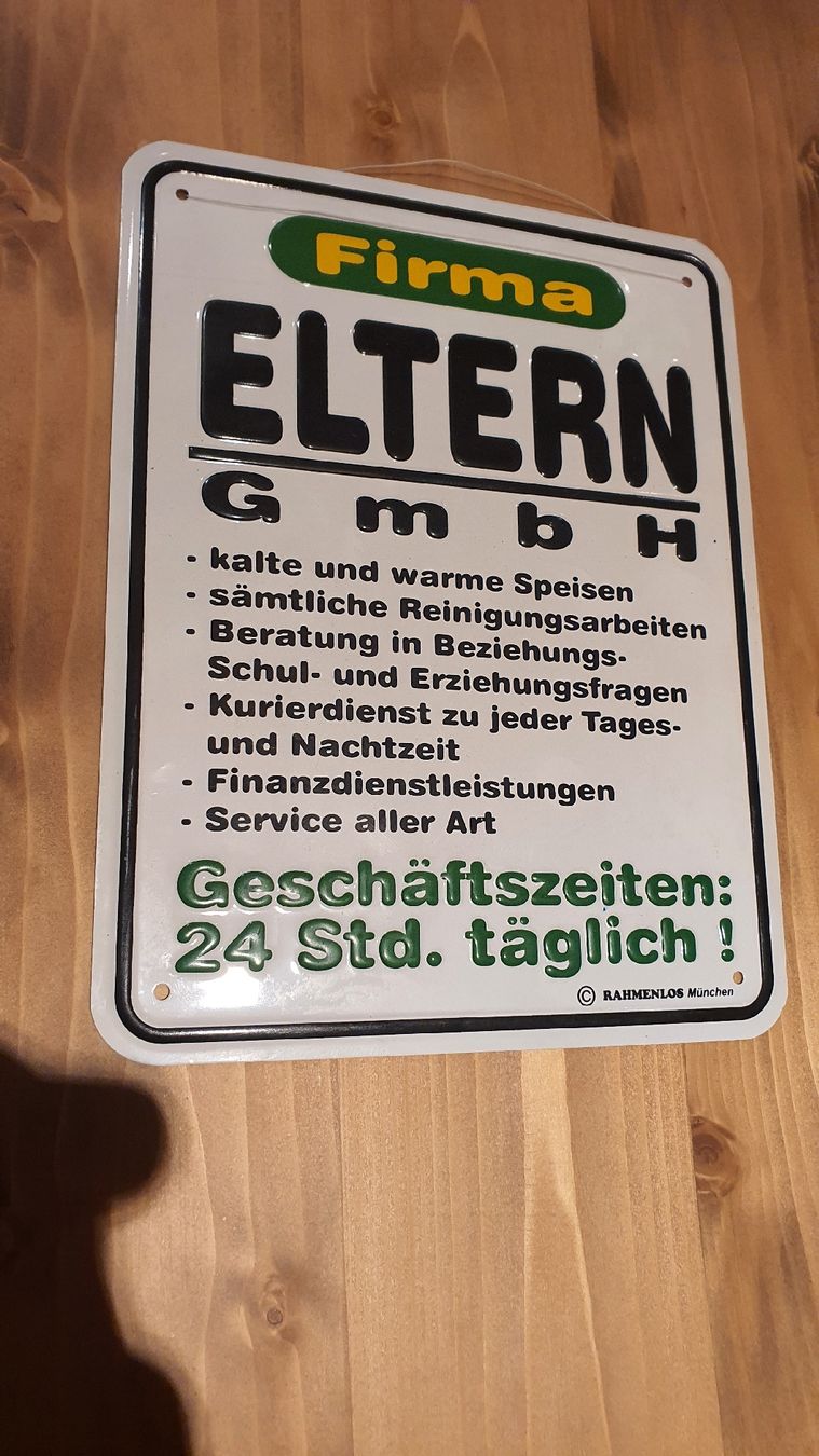 Insegne: Metallschild ELTERN Neuwertig – Nuovo (secondo la descrizione) da Flawil venduto da minggeli83