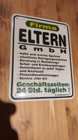 Metallschild ELTERN Neuwertig