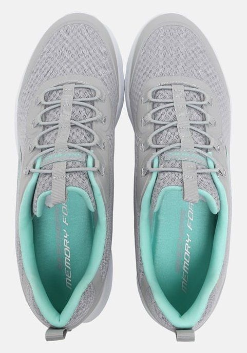 Skechers Damenschuhe: SKECHERS Dynamight 2.0 Social Orbit Sneaker 38.5 Grau Aqua – Neu und originalverpackt aus Suhr von Juvelia 4