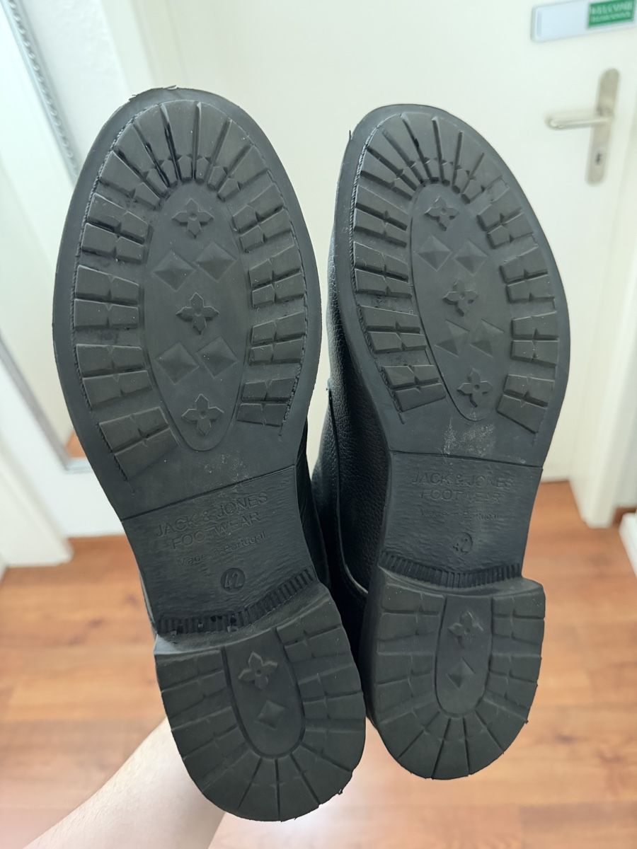 Jack & Jones Scarpe da uomo: Jack & Jones Leder Boots Herren EU42 Schwarz – Usato da Dänikon ZH venduto da RAFIMIKI 3
