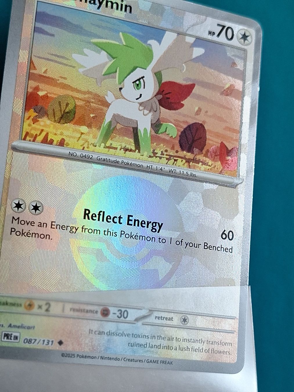 Pokémon Carte collezionabili: Shaymin - Pokeball Reverse Holo Prismatic Evolution – Usato da Altstätten SG venduto da GGsGameshop 1