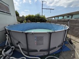 Metallrahmen Pool mit Pumpe , Grösse 480 x 120