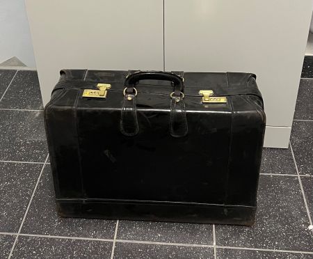 Lederkoffer Vintage schwarz