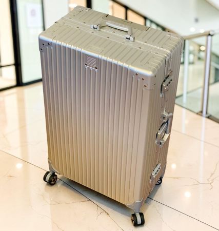 100% TSA-Norm Aluminium Koffer Vollaluminium XL+ 78cm NEU