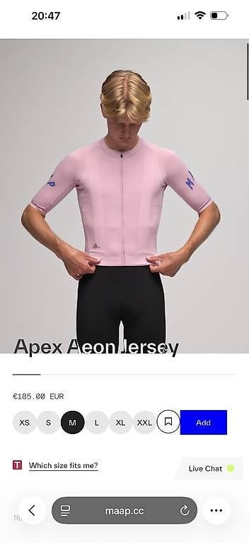 Leibchen & Hosen: MAAP Apex Aeon Jersey  – Gebraucht aus Carouge GE von cytoplan