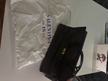 Valentino Brinda Handtasche, Dunkelbraun, Top Zustand!