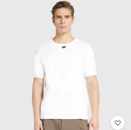 Prada T-Shirt, White, Size L, New with Tags