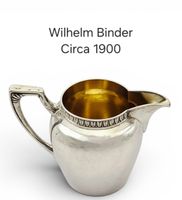 Ancien Pot à Lait Crémier Argent 800  W. Binder circa 1900
