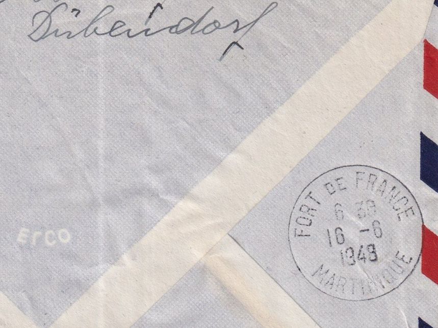 Tutti i francobolli: Vol spécial Genève - Antilles 1948 - Recommandé – Usato da Orvin venduto da Pyaeschli 3