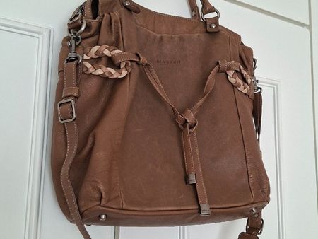 Sac Lancaster vintage en cuir marron