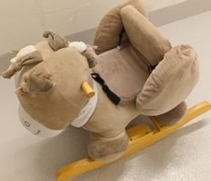 Schaukelpferd aus Plüsch, sehr gut erhalten, für Kinder